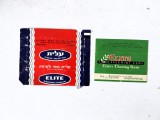 Lot 2 buc - Ambalaj guma de mestecat, ELITE Blackcurrant Chewing Gum, anii 80