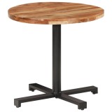 vidaXL Masă de bistro, &Oslash;80x75 cm, rotund, lemn masiv de acacia