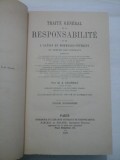 TRAITE GENERAL DE LA RESPONSABILITE OU DE L&#039;ACTION EN DOMMAGES-INTERETS EN DEHORS DES CONTRATS (1887) - M.A. SOURDAT