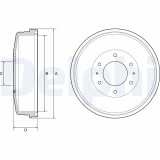 DELPHI BF559 Tambur frana