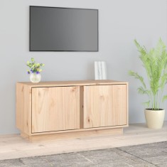 vidaXL Comoda TV, 80x35x40,5 cm, lemn masiv de pin foto