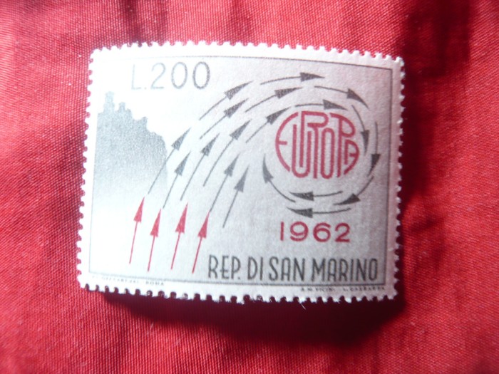 Serie 1 valoare San Marino 1962 - Europa , val. 200L