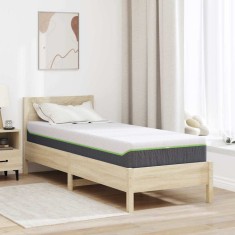 vidaXL Saltea Alb, Gri 80 x 200 cm Spumă