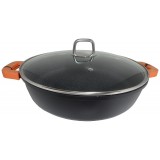 Cratita cu capac Blaumann,32x8cm,aluminiu turnat,acoperita cu marmura,5.4l,negru