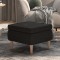 Gossi scaun cu picioare din lemn, negru, material textil