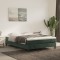 vidaXL Saltea de pat cu arcuri, verde &icirc;nchis, 140x220x20 cm, catifea