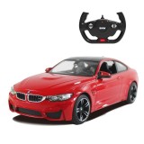MASINA CU TELECOMANDA BMW M4 ROSU CU SCARA 1 LA 14 SuperHeroes ToysZone