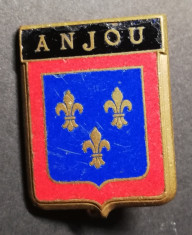 Insigna Militara Regimentala Regiment Anjou Fran?a foto