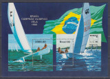 BRAZILIA 1983 CAMPIONAT OLIMPIC 80 EXPOZITIA INTERNATIONALA FILATELIE BLOC MNH, Nestampilat