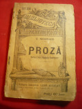 C.Negruzzi - Proza - BPT 337-338 -Ed.1908 , 164 pag