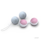Bile Vaginale Kegel Lelo Mini Luna, 4 Buc, Silicon, Albastru, Rezistente la Apa, 28-37g