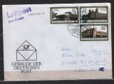 GERMANIA (DDR) 1988 - ARHITECTURA. OFICII POSTALE. PLIC CIRCULAT, Y21