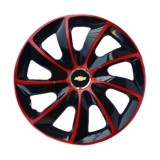 Set 4 Capace Roti 17 inchi, Stig Rosu-Negru, Compatibil cu Chevrolet