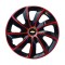 Set 4 Capace Roti 17 inchi (R17), Stig Rosu-Negru, Compatibil cu Chevrolet