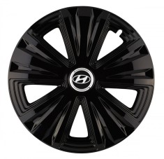 Set 4 capace roti Glory negru R14 pentru gama auto Hyundai