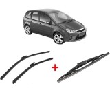 Cumpara ieftin Set 3 stergatoare FORD C-MAX (DM2) din 2003 - 2010, parbriz si luneta fata si spate auto, Bosch Twin