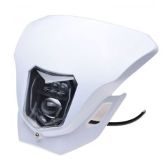 Far Fata Led E24 Enduro Cross Carena Alb