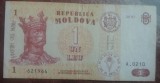 B11 9 - Bancnota foarte veche - Moldova - 1 leu - 2010