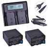 Set 2 acumulatori BP-U60 + incarcator dublu Sony PMW-150 PMW-EX1 EX3 EX280 EX260