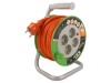 Prelungitor alimentare bobinat 15m 4 prize PVC portocaliu, KEL