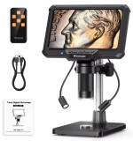Cumpara ieftin Microscop Digital &ndash; 7 inch HD, 16MP, 1200X &ndash; Pentru Reparații Ceasuri și