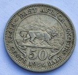 303. Moneda Africa de Est 50 cents 1956 (KN)
