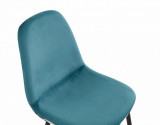Set 2 scaune catifea Jaquard- Blue, Heinner