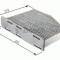Filtru polen / aer habitaclu AUDI A4 (8K2, B8) (2007 - 2015) BOSCH 1 987 432 369