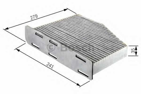 Filtru polen / aer habitaclu AUDI A4 Avant (8K5, B8) (2007 - 2015) BOSCH 1 987 432 369