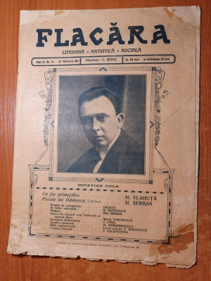 flacara 22 februarie 1914-alexandru vlahuta,violonistul c.c. nottara, o. goga foto