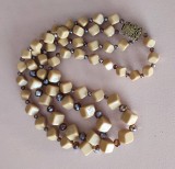 Colier 2 siruri margele vintage