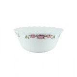 Set 12 Boluri Medii Salata Opal Alb Model Bujori 16.5cm V770/400 DNC42486