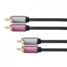 Cablu 2rca-2rca 0.5m kruger&matz