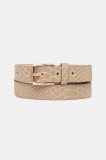 Answear Lab curea de piele culoarea bej