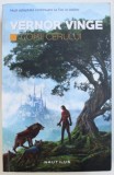 COPIII CERULUI de VERNOR VINGE , 2016 * LIPSA MIC FRAGMENT COPERTA SPATE