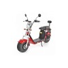 Scuter electric HECHT Cocis Red, acumulator 60 V, 20 Ah, motor 1500 W, anvelope 18 x 9.50 inch, viteza maxima de 45 km/h, rosu