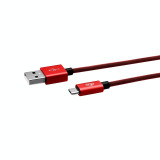 Cumpara ieftin Cablu Date Micro Usb Ego 3A 0.3m Rosu