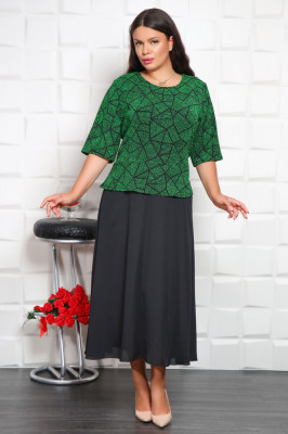 Rochie de seara Rosana Verde - 48Marimea foto