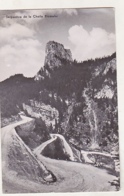 bnk cp Serpentina pe Cheile Bicazului - Vedere - uzata foto