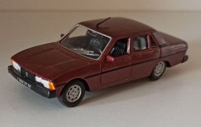 Macheta Peugeot 604 STi 1983 Sedan mov - Norev/Hachette 1/43 foto