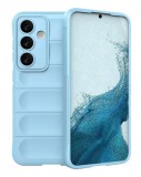 Husa Wave din Silicon compatibila Samsung Galaxy A05s Anti-Shock, Albastru deschis, Oem