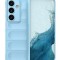 Husa Wave din Silicon compatibila Samsung Galaxy A35 Anti-Shock, Albastru deschis