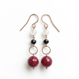 Cumpara ieftin Cercei Gioia din agat și cuarț