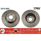 Set discuri frana Mercedes S-Class (W220), S-Class Coupe (C215), punte fata, 330x32, canelat perforat, TRW