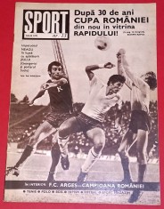 Revista SPORT nr. 13 iulie 1972 (FC ARGES PITESTI - Campioana Romaniei; RAPID Bucuresti - Castigatoarea Cupei)