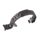 Curea metalica, compatibila Fossil Gen 5 Smartwatch, telescoape normale, Round Edge, 22mm, Negru, Very Dream