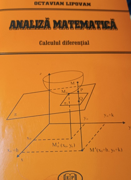 ANALIZA MATEMATICA CALCULUL DIFERENTIAL OCTAVIAN LIPOVAN