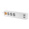 Prelungitor smart 16a 3 prize 4 usb 1.8m tuya