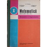 MATEMATICA. MANUAL PENTRU CLASA A X-A. GEOMETRIE SI TRIGONOMETRIE-K. TELEMAN, M. FLORESCU, D. MORARU, C. RA-348638