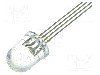 Dioda LED, 10mm, RGB, {{Luminozitate}}, 20mA, 1,8...2,6/2,9...3,6/2,9...3,6V, OPTOSUPPLY - OSTAMCA131A